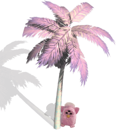 vapor wave Furby